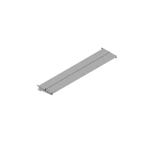 [041123] Estante metálico inclinable - Dim.: 1000 x 214 x 30h mm - Gris ral 7035