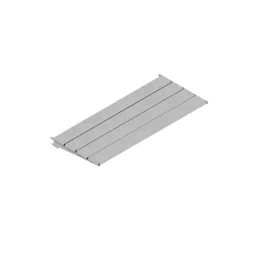 [041125] Estante metálico inclinable - Dim.: 1000 x 428 x 30h mm - Gris ral 7035