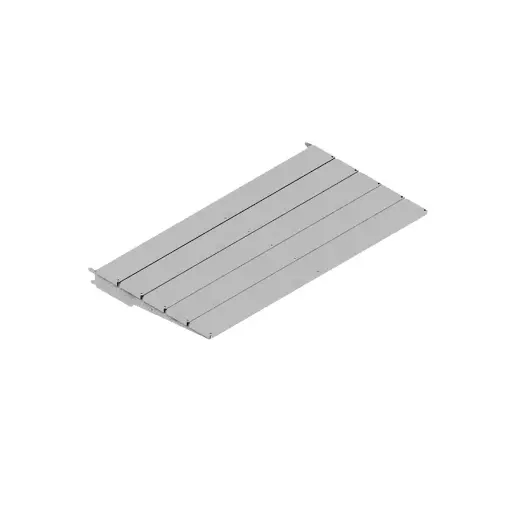 [041126] Estante metálico inclinable - Dim.: 1000 x 535 x 30h mm - Gris ral 7035