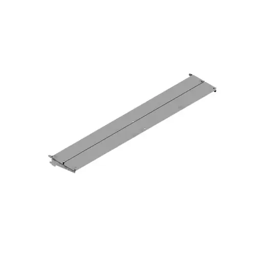 [041128] Estante metálico inclinable - Dim.: 1250 x 214 x 30h mm - Gris ral 7035