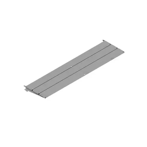 [041129] Estante metálico inclinable - Dim.: 1250 x 321 x 30h mm - Gris ral 7035
