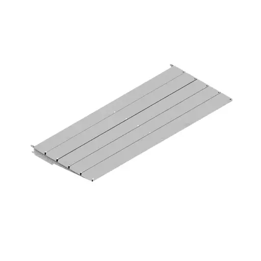 [041131] Estante metálico inclinable - Dim.: 1250 x 535 x 30h mm - Gris ral 7035