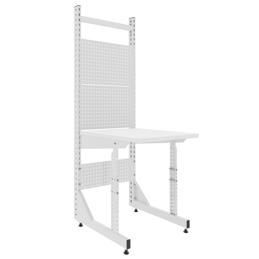 [041452] Estación de trabajo serie Table One a una cara (módulo inicial) - Dim.: 655x760x1850h mm - Gris ral 7035