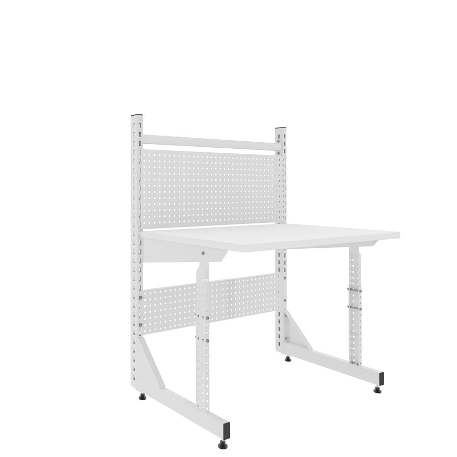 [041456] Estación de trabajo serie Table One a una cara (módulo inicial) - Dim.: 1030x760x1300h mm - Gris ral 7035