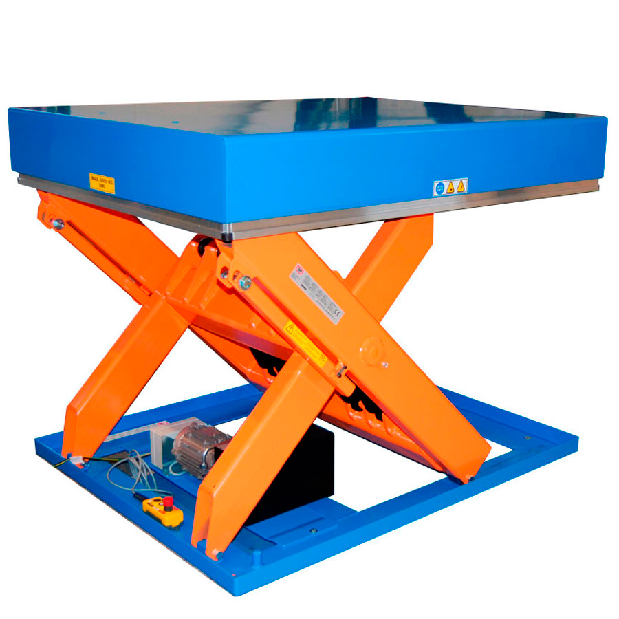 [041516] Mesa elevadora electrohidráulica de tijera simple - Carga: 6000 kg - Dim. plataforma: 1500x1200 mm