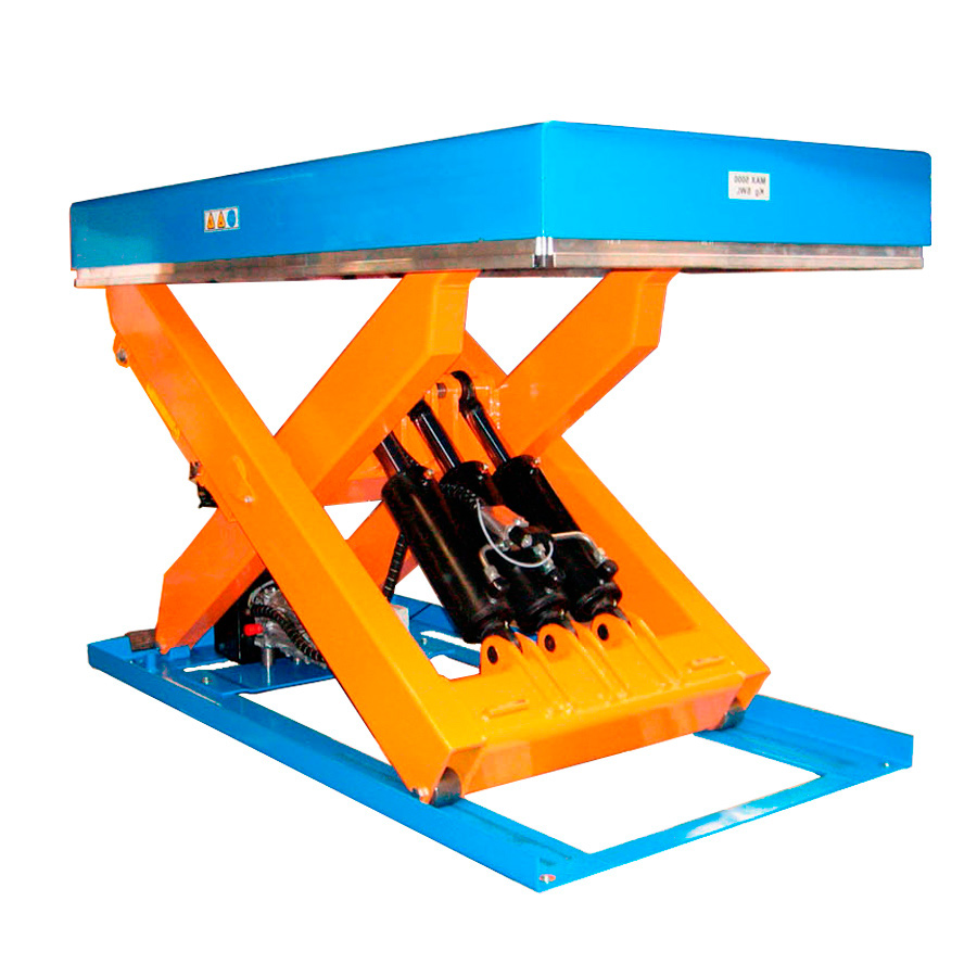 [041521] Mesa elevadora electrohidráulica de tijera simple - Carga: 5000 kg - Dim. plataforma: 1700x900 mm