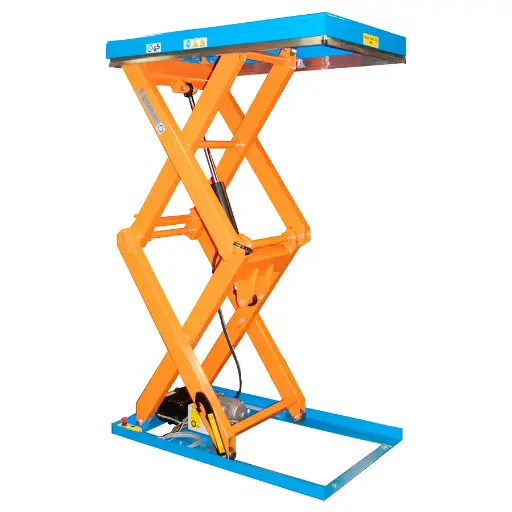 [041554] Mesa elevadora electrohidráulica de doble tijera - Carga: 1000 kg - Dim. plataforma: 1300x800 mm