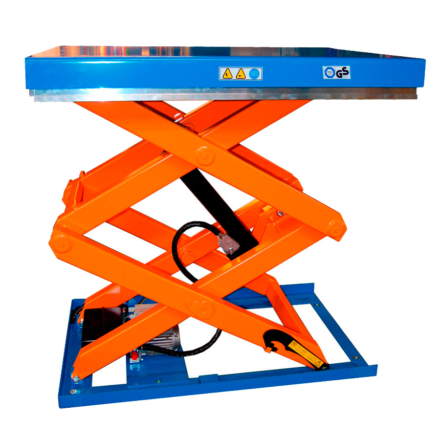 [041555] Mesa elevadora electrohidráulica de doble tijera - Carga: 1000 kg - Dim. plataforma: 1300x1000 mm