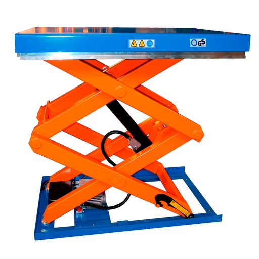 [041555] Mesa elevadora electrohidráulica de doble tijera - Carga: 1000 kg - Dim. plataforma: 1300x1000 mm