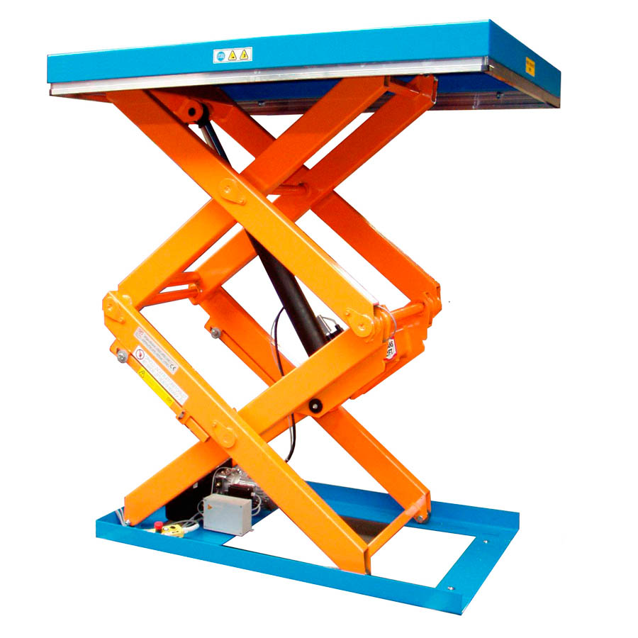 [041558] Mesa elevadora electrohidráulica de doble tijera - Carga: 1000 kg - Dim. plataforma: 1500x900 mm