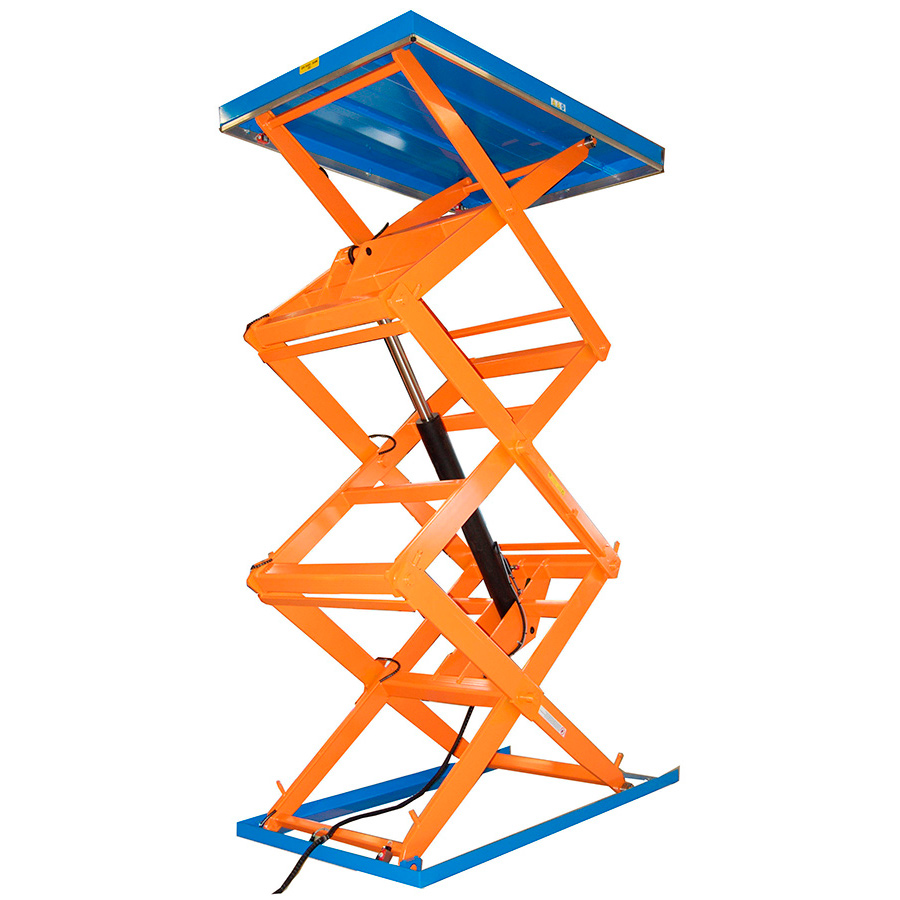 [041579] Mesa elevadora electrohidráulica de triple tijera - Carga: 1500 kg - Dim. plataforma: 2400x1500 mm