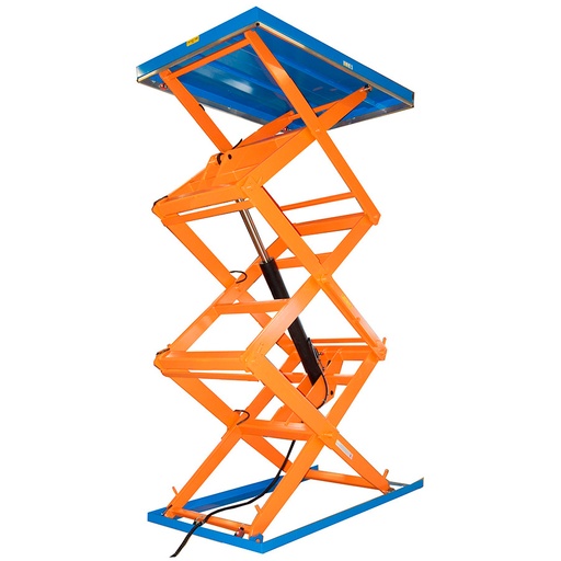 [041579] Mesa elevadora electrohidráulica de triple tijera - Carga: 1500 kg - Dim. plataforma: 2400x1500 mm