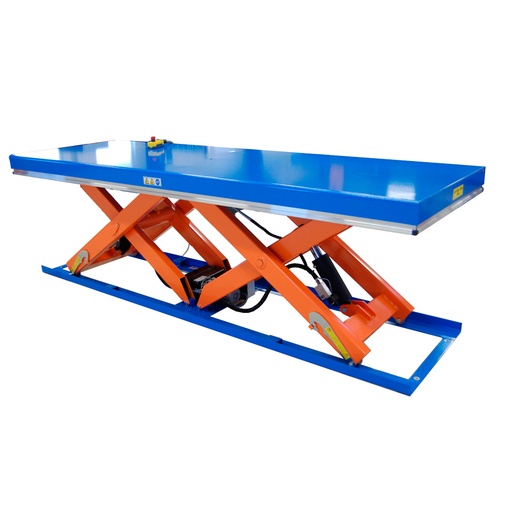 [041589] Mesa elevadora electrohidráulica de doble tijera en tándem - Carga: 2000 kg - Dim. plataforma: 3000x1000 mm