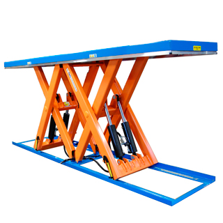 [041595] Mesa elevadora electrohidráulica de doble tijera en tándem - Carga: 4000 kg - Dim. plataforma: 4000x900 mm