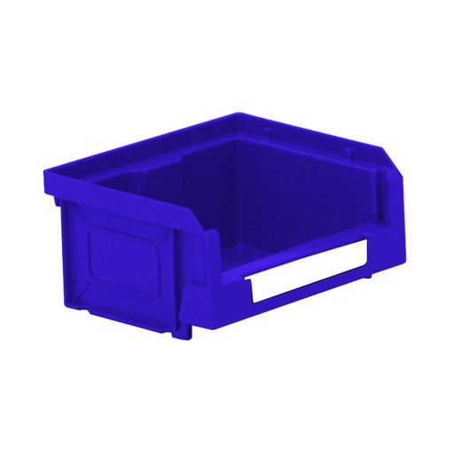 [041856] Caja plástica con apertura para almacenaje modelo Openbox K1 - Dim.: 105x88x53h mm - Azul