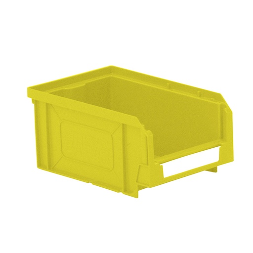 [041862] Caja plástica con apertura para almacenaje modelo Openbox K2 - Dim.: 105x160x75h mm - Amarillo