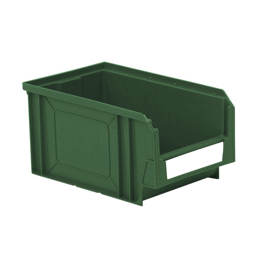 [041863] Caja plástica con apertura para almacenaje modelo Openbox K3 - Dim.: 144x235x120h mm - Verde