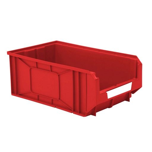 [041880] Caja plástica con apertura para almacenaje modelo Openbox K5 - Dim.: 298x485x189h mm - Rojo