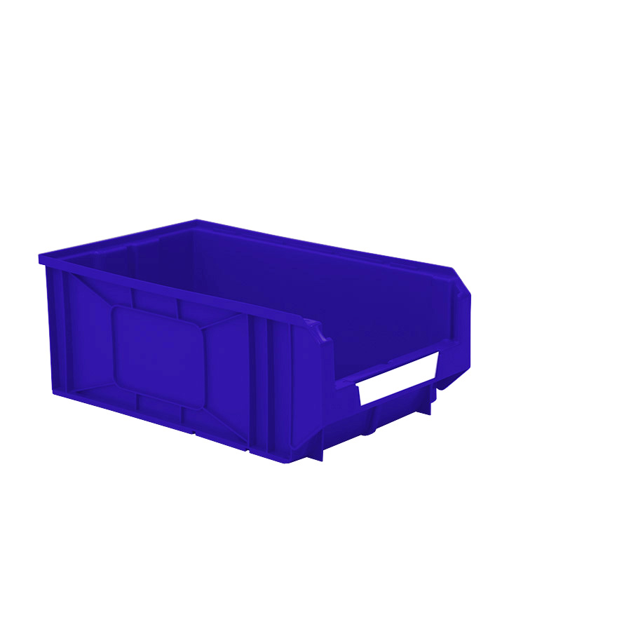 [041881] Caja plástica con apertura para almacenaje modelo Openbox K5 - Dim.: 298x485x189h mm - Azul