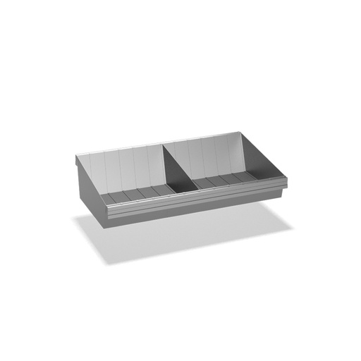 [041903] Estante metálico tipo cubeto para estantería de picking - Dim.: 900x500x47h mm - Acero galvanizado