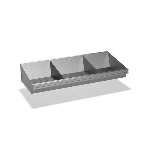 [041906] Estante metálico tipo cubeto para estantería de picking - Dim.: 1200x500x47h mm - Acero galvanizado