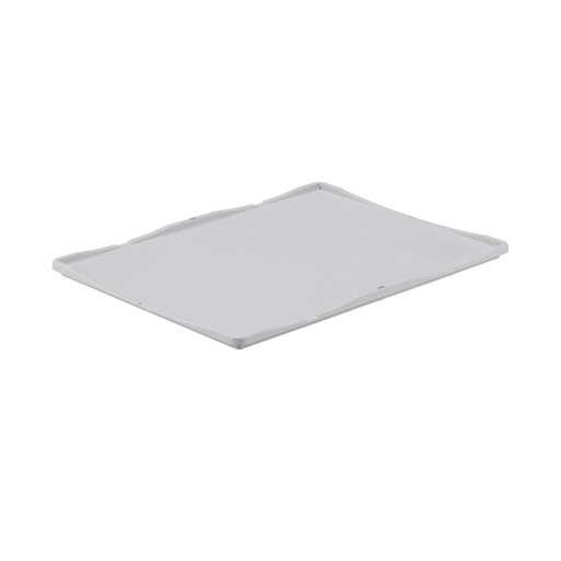 [041969] Tapa plástica apoyable para contenedor plástico Silverline - Dim.: 800x600 mm - Gris
