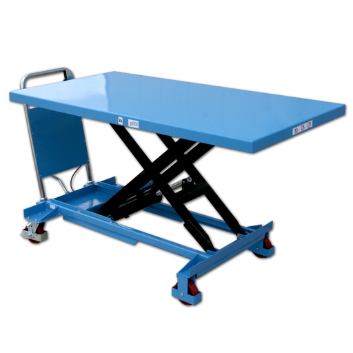 [042261] Mesa elevadora rodante manual con elevación a pedal - Plataforma 1600x800 mm - Carga 500 kgs