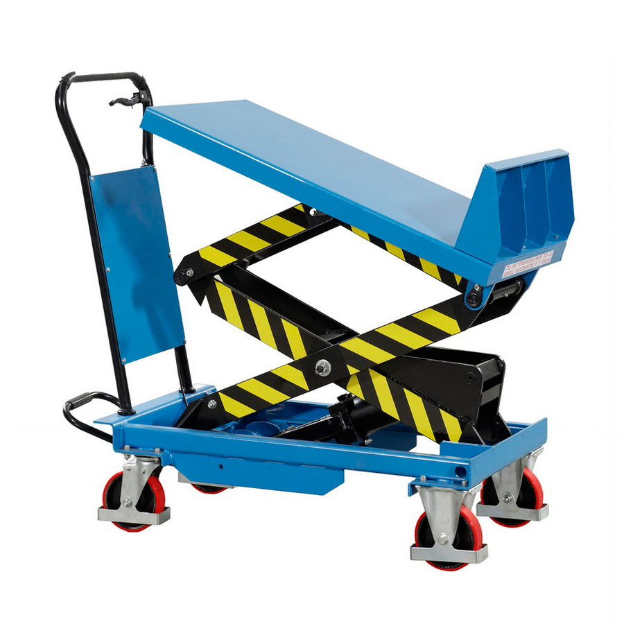 [042266] Mesa elevadora rodante manual con plataforma inclinable - Plataforma 748x500 mm - Carga 400 kgs