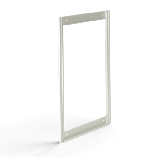 [042456] Soporte expositor metálico para fijar a pared para cajones Unibox (sin cajones) - Dim.: 600x41x1000h mm - Gris ral 7035