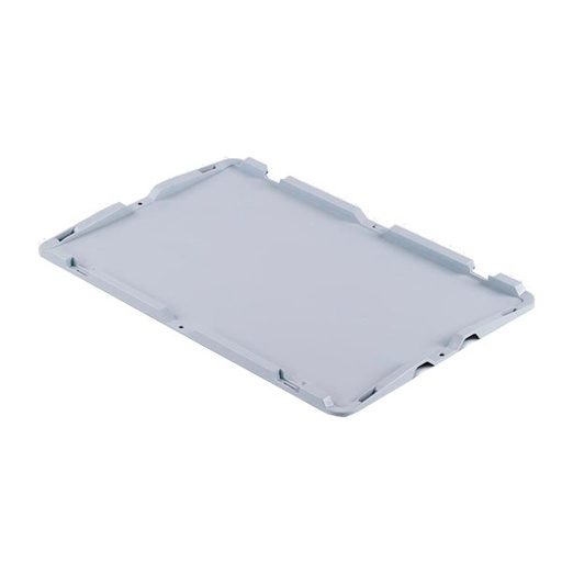 [042554] Tapa plástica Eurobox serie Silverline sin bisagras - Dim.: 600x400 mm - Gris