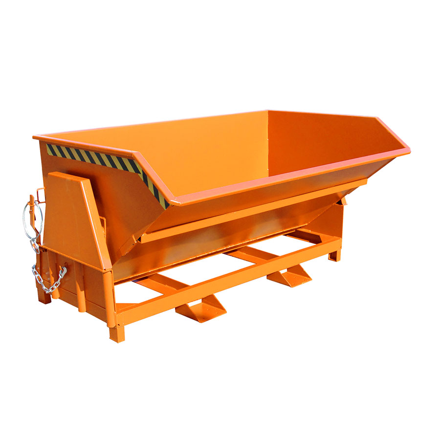 [042904] Contenedor metálico basculante estándar de 2 m³ - Dim.: 1640x2150x1170h mm - naranja ral 2000
