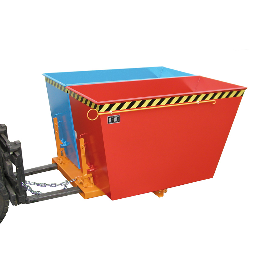 [042928] Doble contenedor basculante - Capacidad 2x900 lts. - Dim.: 1665x1610x1000 mm - Acero pintado