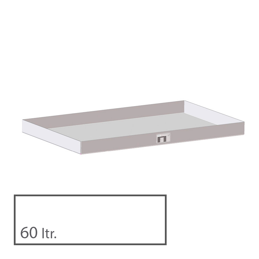 [043305] Cubeta colectora 60 l - Dim.: 1850x600x60h mm - acero inoxidable