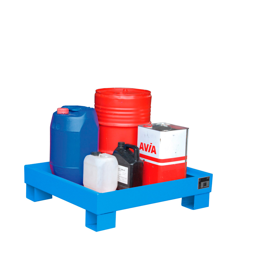 [043316] Cubeta de retención metálica sin rejilla - Dim.: 900x800x220h mm - acero pintado