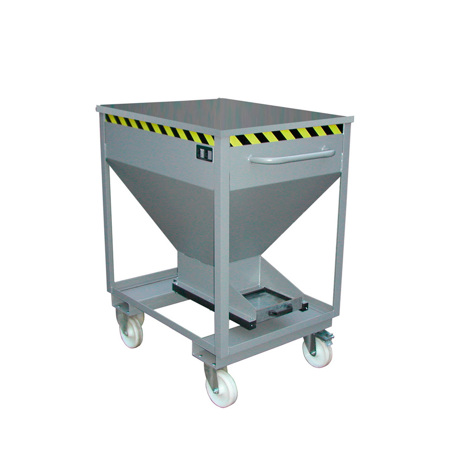 [043571] Silo metálico para dosificado manual con cierre de trampilla - Capacidad 0,375 m3 - Dim.: 1115x780x1300h mm - acero pintado