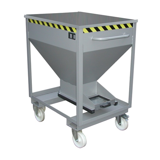 [043571] Silo metálico para dosificado manual con cierre de trampilla - Capacidad 0,375 m3 - Dim.: 1115x780x1300h mm - acero pintado