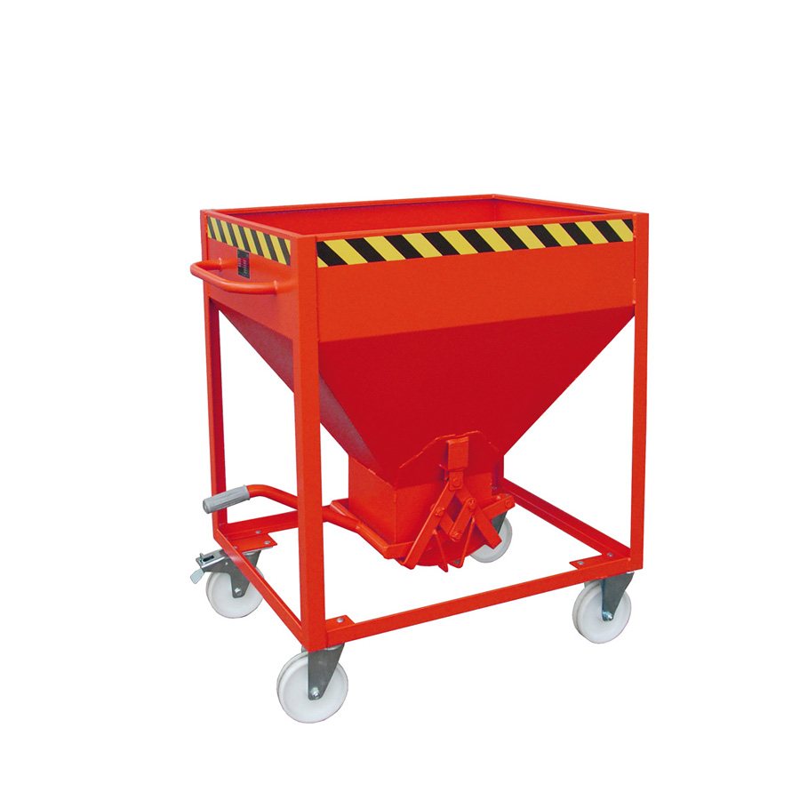 [043575] Silo metálico para dosificado manual con cierre de tijera - Capacidad 0,375 m3 - Dim.: 1115x780x1220 mm - acero pintado