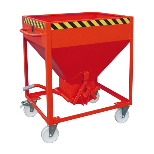 [043575] Silo metálico para dosificado manual con cierre de tijera - Capacidad 0,375 m3 - Dim.: 1115x780x1220 mm - acero pintado