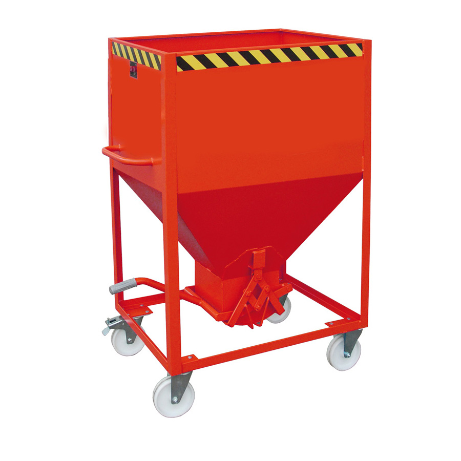 [043577] Silo metálico para dosificado manual con cierre de tijeral - Capacidad 0,60 m3 - Dim.: 1115x780x1600 mm - acero pintado