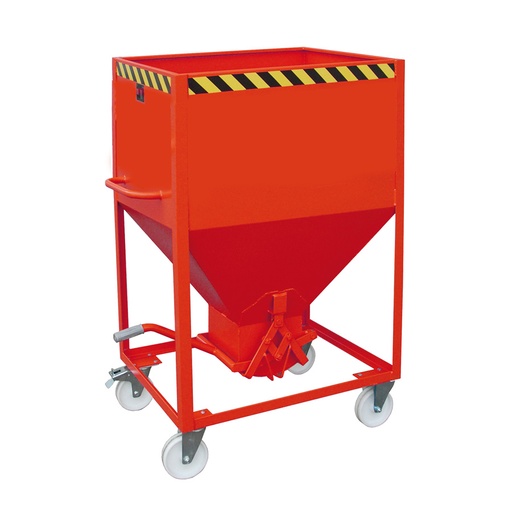 [043577] Silo metálico para dosificado manual con cierre de tijeral - Capacidad 0,60 m3 - Dim.: 1115x780x1600 mm - acero pintado