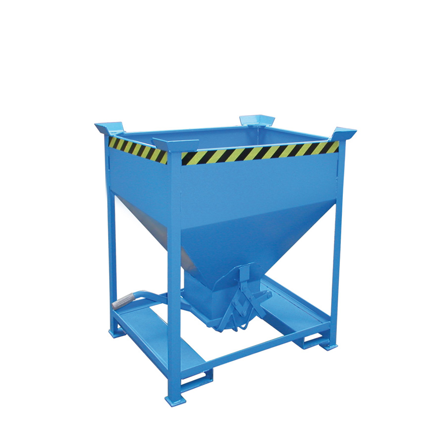 [043579] Silo metálico para dosificado manual con cierre de tijera - Capacidad 0,375 m3 - Dim.: 1090x860x1170 mm - acero pintado