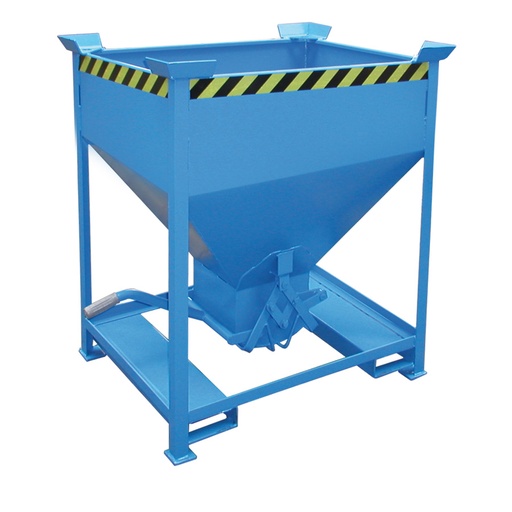 [043579] Silo metálico para dosificado manual con cierre de tijera - Capacidad 0,375 m3 - Dim.: 1090x860x1170 mm - acero pintado