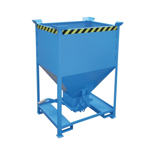 [043581] Silo metálico para dosificado manual con cierre de tijera - Capacidad 0,60 m3 - Dim.: 1090x860x1550 mm - acero pintado