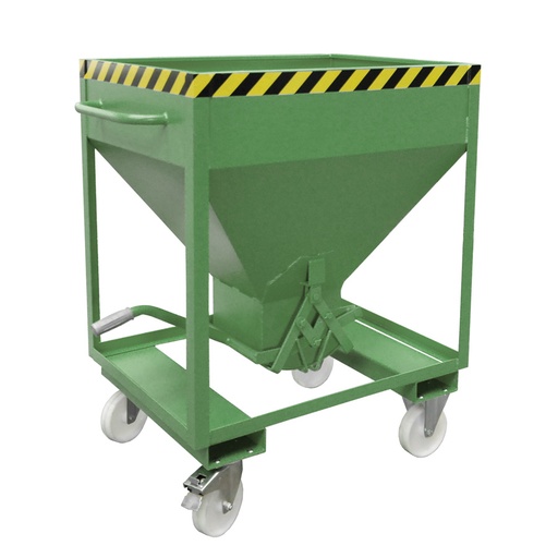 [043583] Silo metálico para dosificado manual con cierre de tijera - Capacidad 0,375 m3 - Dim.: 1115x780x1300h mm - acero pintado