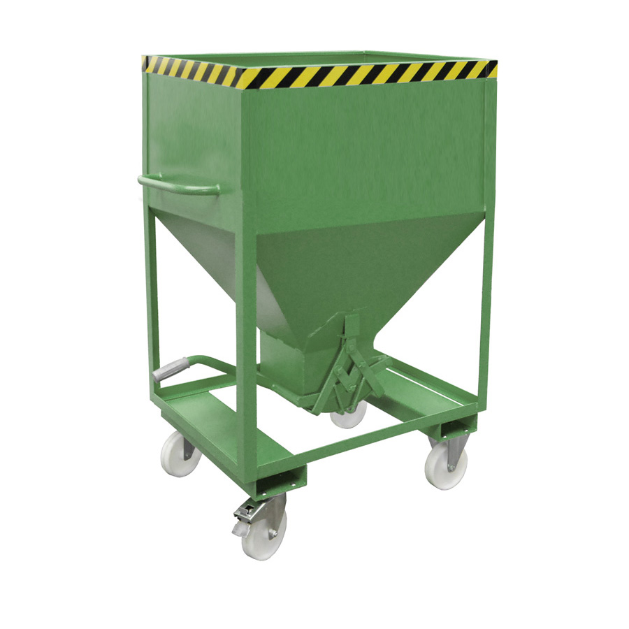 [043585] Silo metálico para dosificado manual con cierre de tijera - Capacidad 0,60 m3 - Dim.: 1115x780x1680h mm - acero pintado