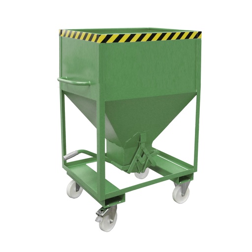 [043585] Silo metálico para dosificado manual con cierre de tijera - Capacidad 0,60 m3 - Dim.: 1115x780x1680h mm - acero pintado