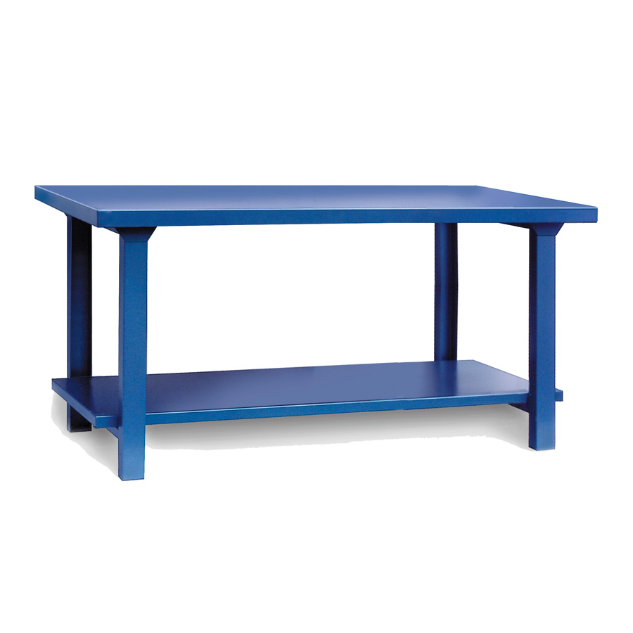 [043605] Banco de trabajo para grandes cargas (grueso chapa 2 mm) - Dim.: 2000x800x900h mm - Azul ral 5019