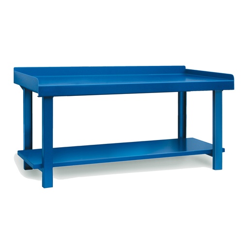 [043606] Banco de trabajo para grandes cargas (grueso chapa 2 mm) - Dim.: 2000x800x900h mm - Azul ral 5019
