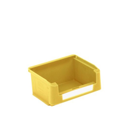 [043615] Caja plástica para almacén con abertura frontal - Dim.: 102x85x50h mm - amarillo