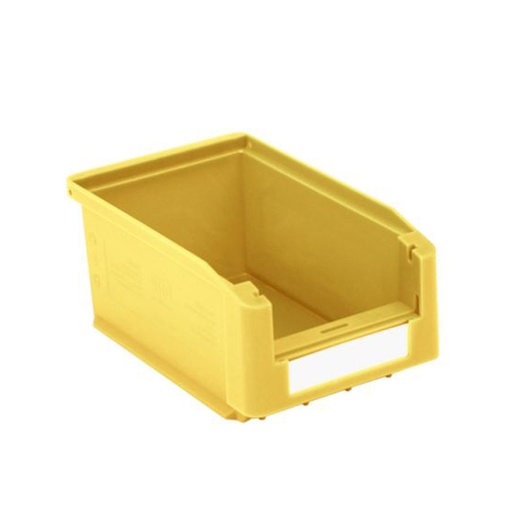 [043620] Caja plástica para almacén con abertura frontal - Dim.: 103x160x75h mm - amarillo